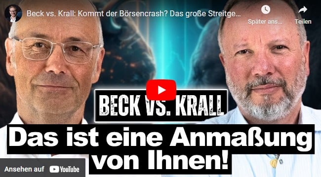 Beck vs. Krall: Kommt der Börsencrash? Das große Streitgespräch