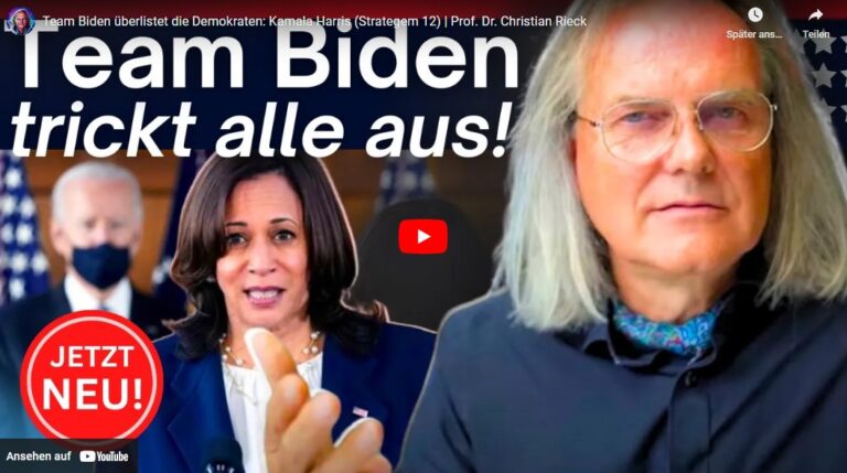 Team Biden überlistet die Demokraten: Kamala Harris | Prof. Dr. Christian Rieck