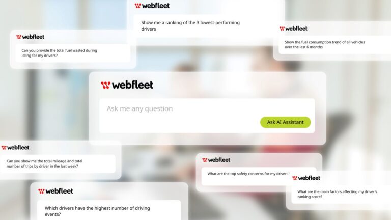 Neuer Webfleet KI-Assistent optimiert Datennutzung und Effizienz im Flottenmanagement